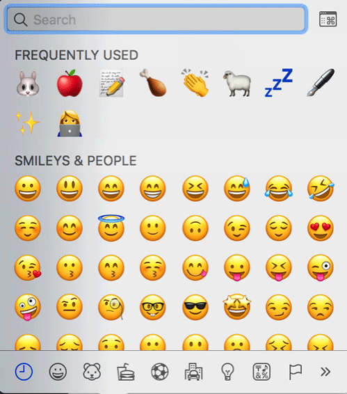 Macで絵文字 Emoji を一瞬で入力するショートカット 2